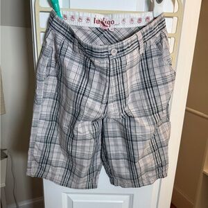 Indigo Men’s Plaid Casual Shorts Size 32 – Lightweight Cotton Blend